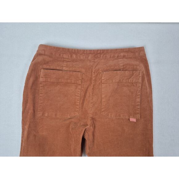 Anthropologie Maeve Corduroy Wide Leg Pants Size 4 Orange Retro Boho Festival - Picture 4 of 11